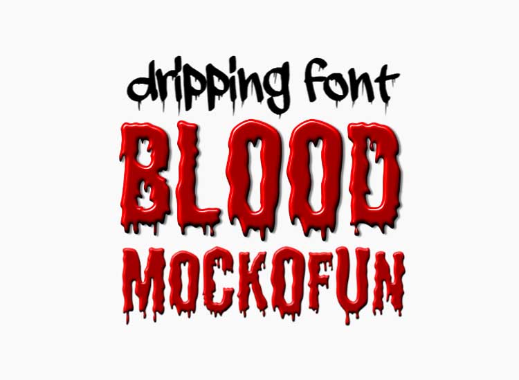 FREE] Dripping Font - MockoFUN