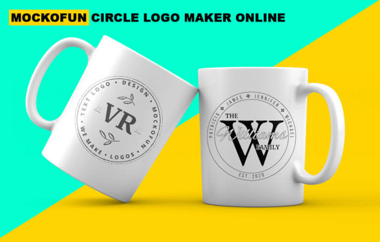 circle text logo maker