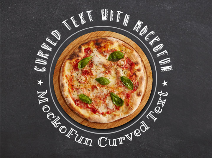 Pizza Banner with Circle Text