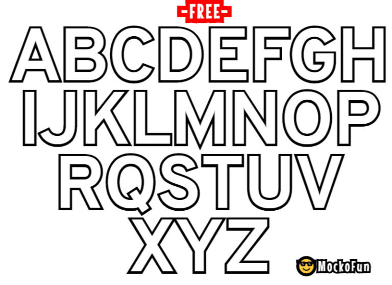 Outline Letter Font Free Download