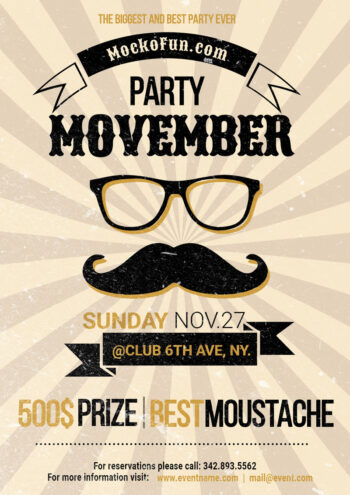 Movember Flyer