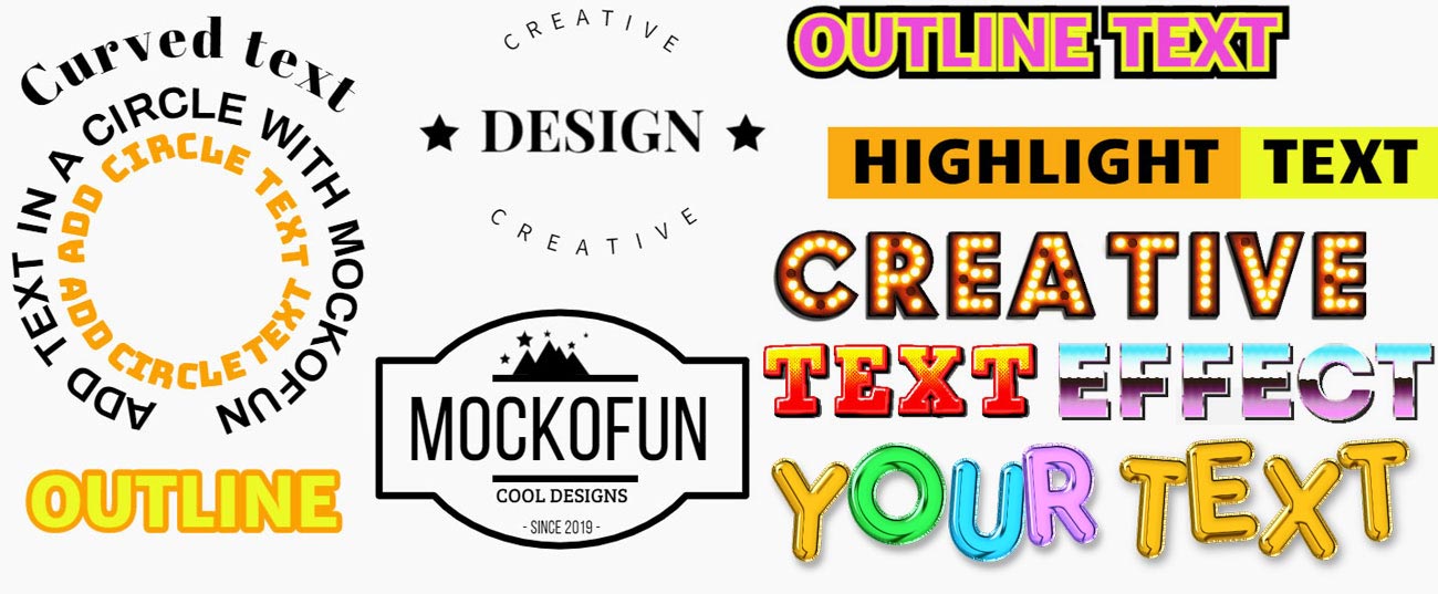 curved text logo maker