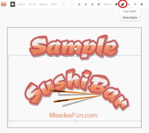 curved writing in graphicconverter