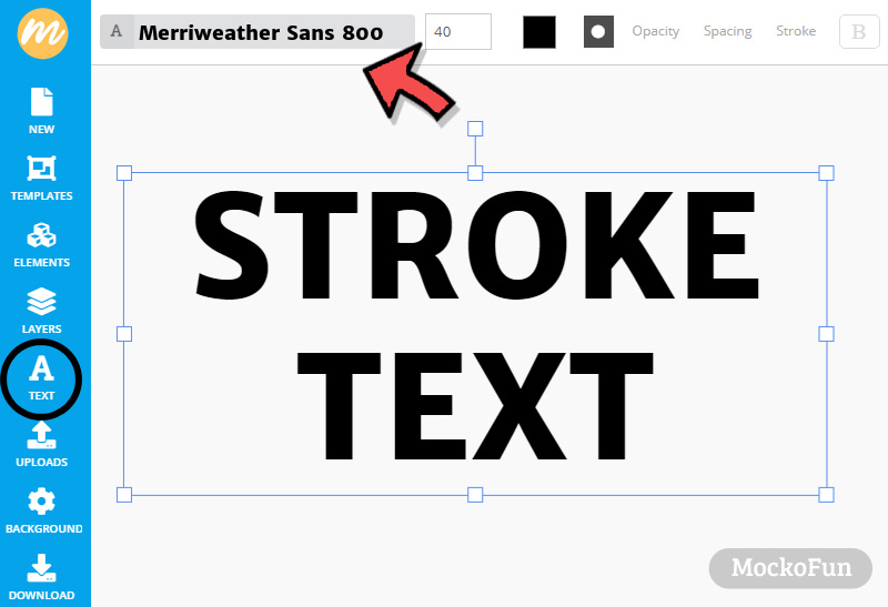 Stroke Text How To Make Text With Stroke Online MockoFUN