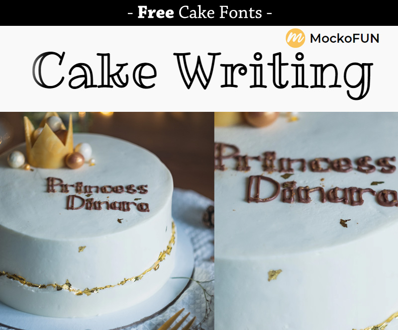 Making fancy lettering text for cake decorating How To Tutorial 