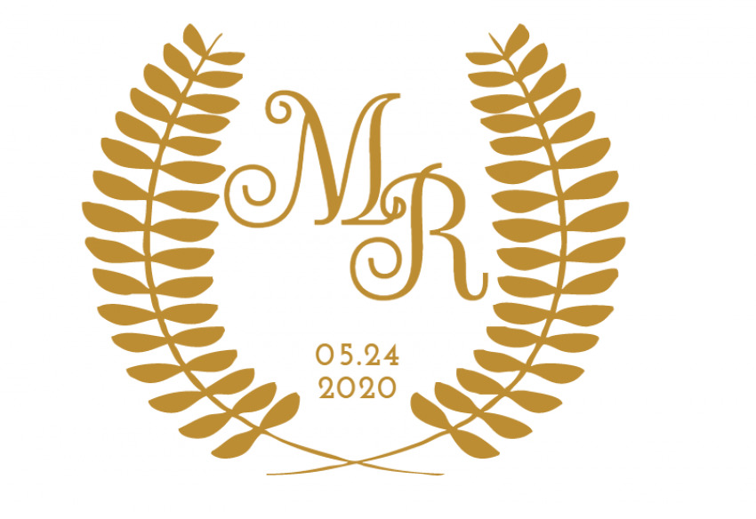 Wedding Monogram Logo, MM Initials