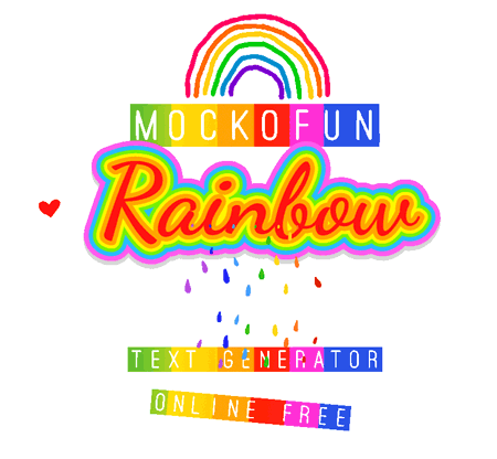 word art rainbow text generator