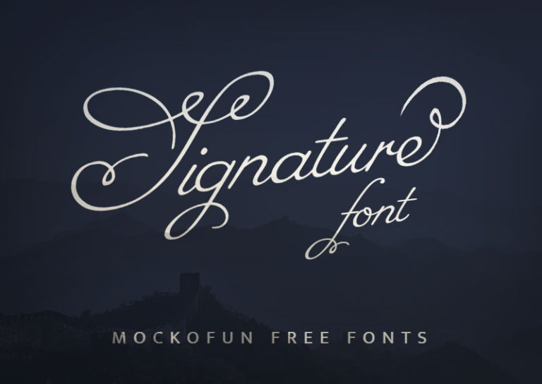 (FREE) Signature Fonts - MockoFUN