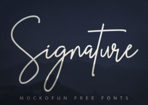 (FREE) Signature Fonts - MockoFUN