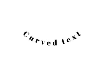 Curved Text Under