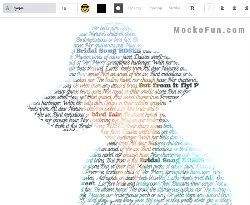 Typography Self Portrait Generator Lilmossmadscientist