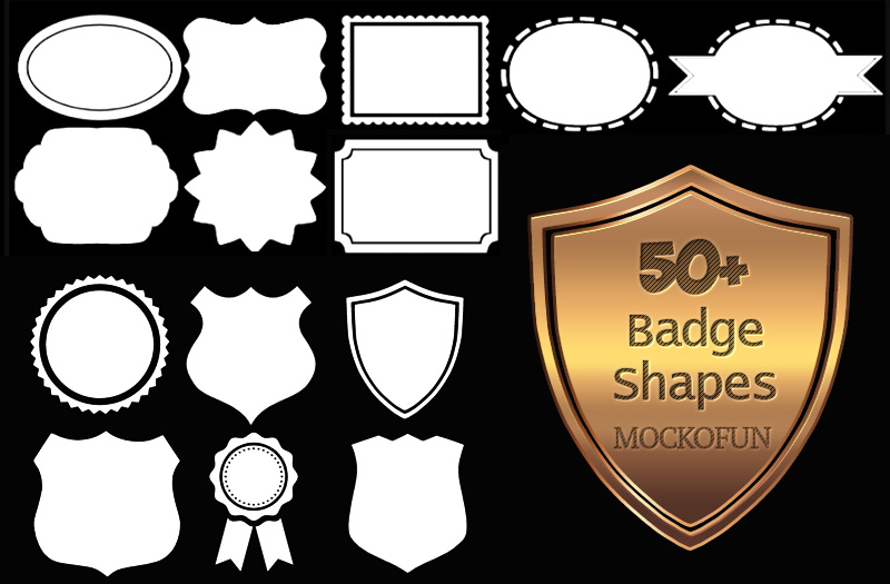 badge shapes for photoshop free download