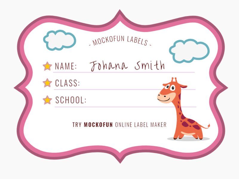 Free custom labels with photos - make online, print at home and