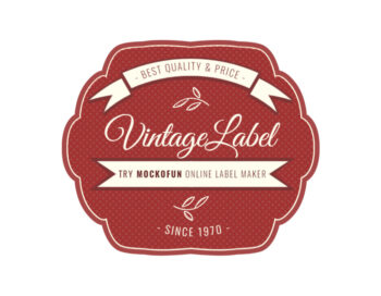 Vintage Label Template