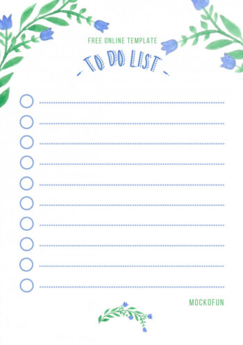 Cute Checklist Template