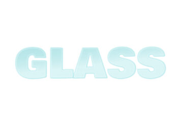 Glass Text Effect