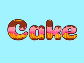 Cake Text Effect