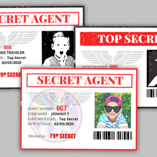 🕵️ (free) Secret Agent Id Card - Mockofun 😎