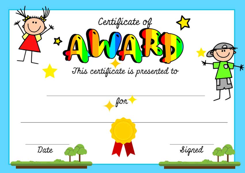 Certificate for Kids MockoFUN