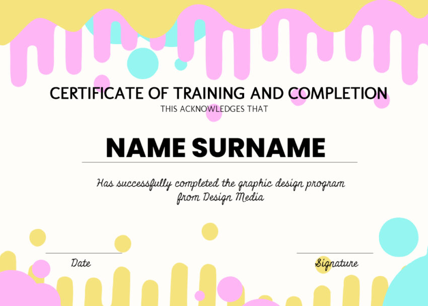 Certificate of Training Completion