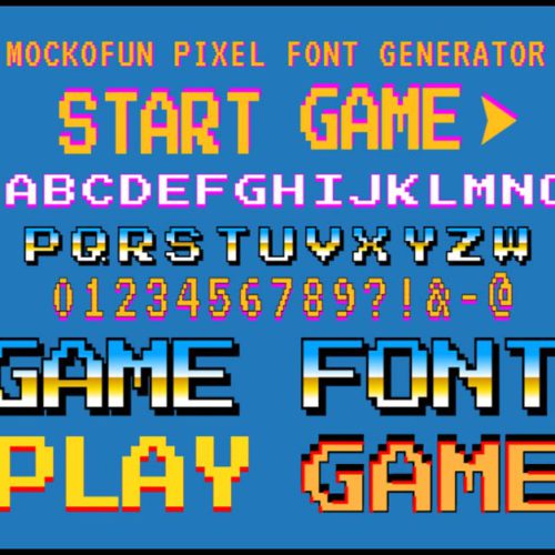 [FREE] Pixel Font Generator - MockoFUN