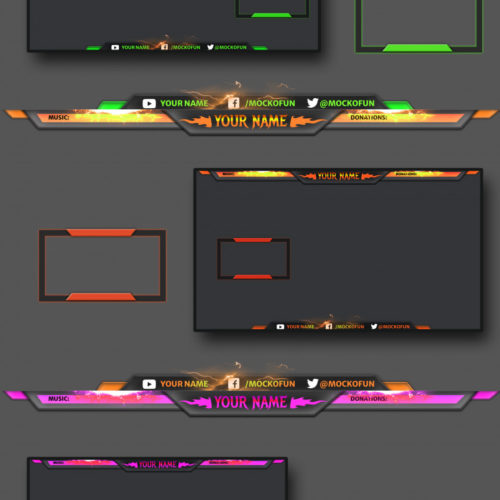 Free Stream Overlay Template - MockoFUN