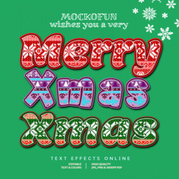 Christmas Text Effects