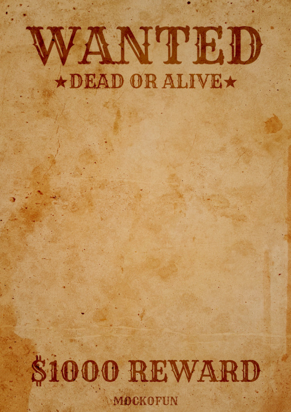 Blank Wanted Poster Printable