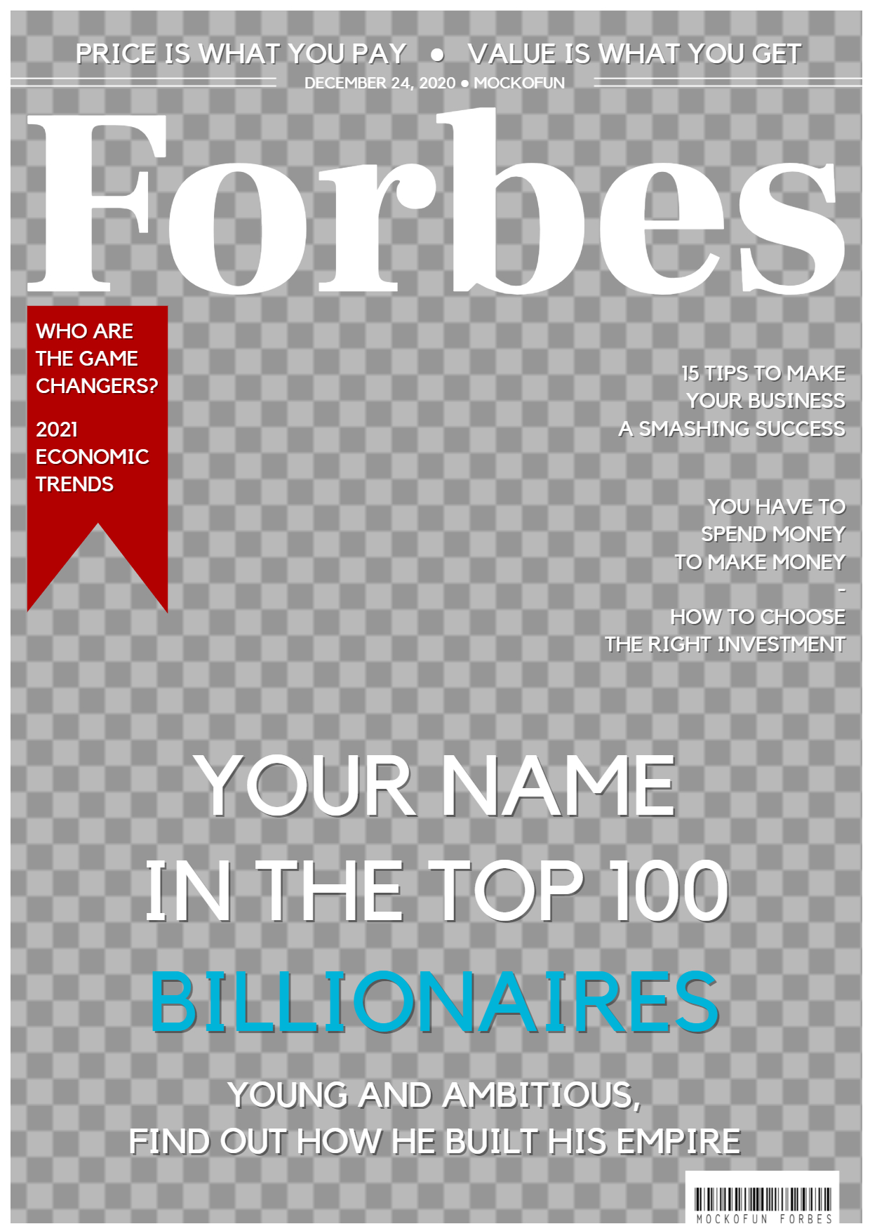 Forbes Magazine Cover Template - Printable Word Searches