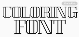 🐌 Fonts for Coloring [FREE] - MockoFUN