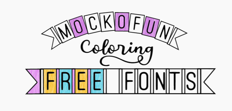 🐌 Fonts for Coloring [FREE] - MockoFUN