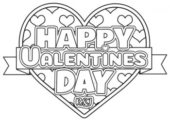 Valentine Coloring Page