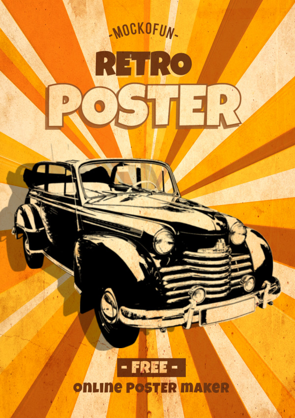 retro poster template