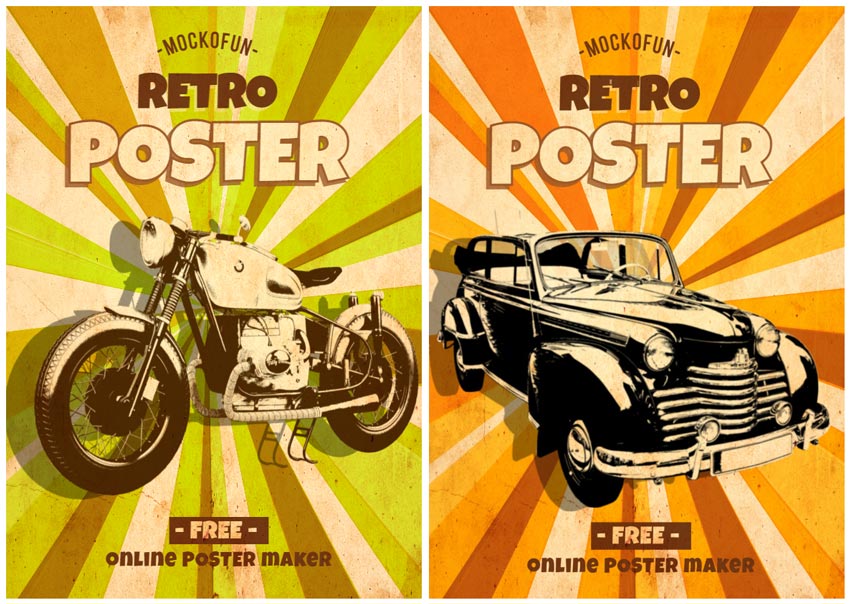 vintage poster template