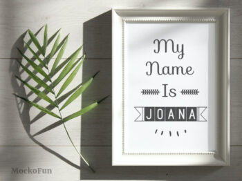 Framed Name