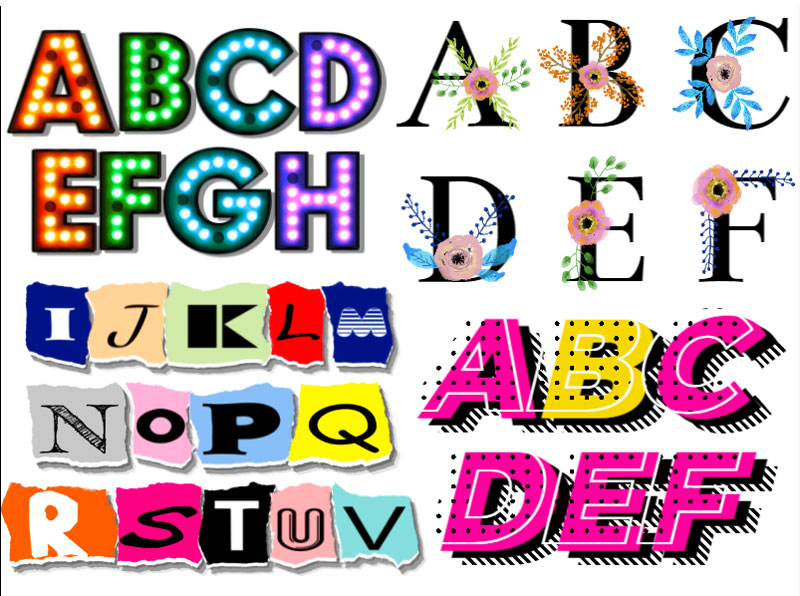 letter designs fonts