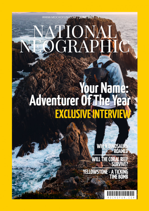 National Geographic Cover Template - MockoFUN