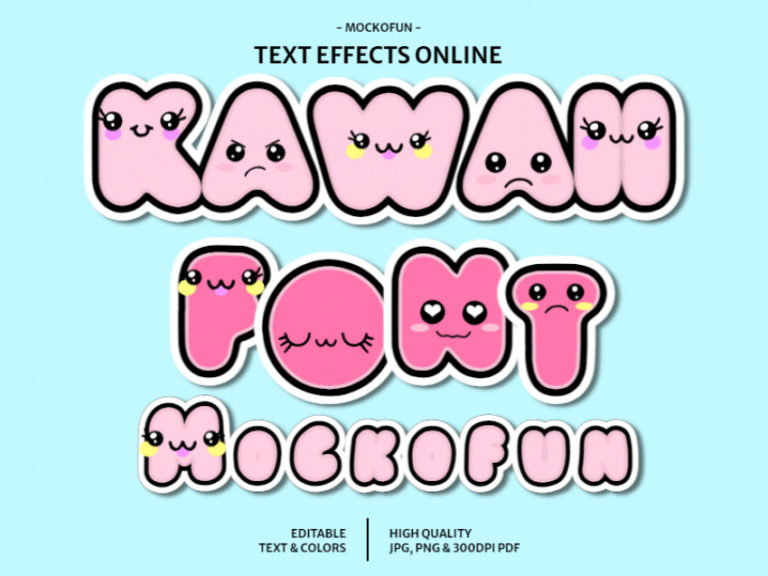 Kawaii FONT - MockoFUN