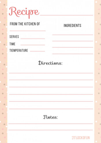 Recipe Template