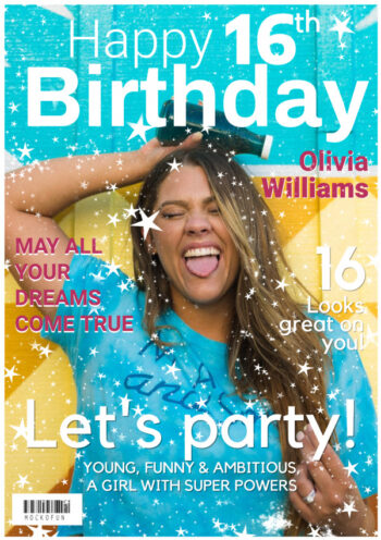 Birthday Magazine Cover