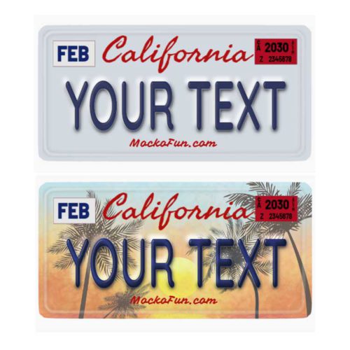 fake license plate maker