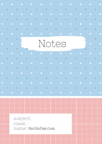 Notebook Cover Design