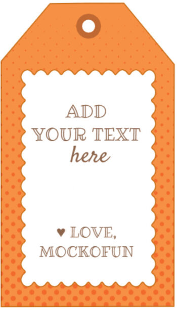 Editable Gift Tag