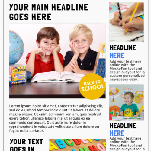 📰 Newspaper Template Editable - MockoFUN