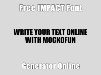 Impact Font Generator