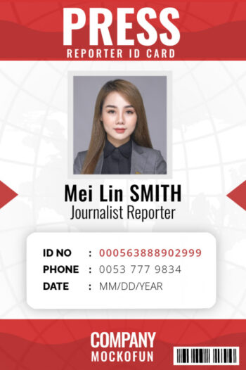 Press ID Card Design