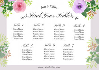 Wedding Seating Plan Template