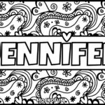 Free Personalized Name Coloring Pages