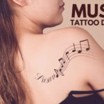 music tattoo stencils