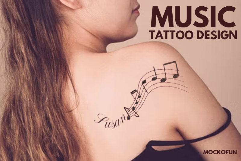Musical Sol, dotwork design, music tattoo